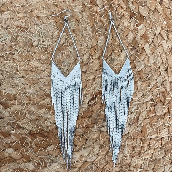Dangle Earrings- Feather Styled Appearance - Picture 3 of 3